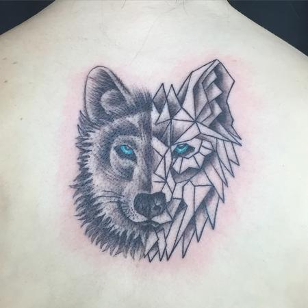 Tattoos - Geo Wolf - 115150