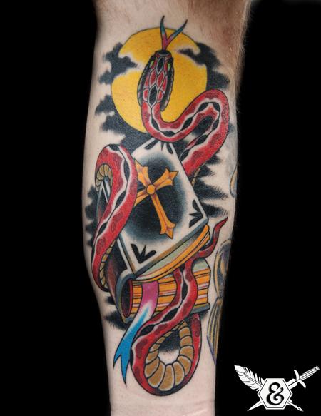 Tattoos - Snake and Bible - 70090