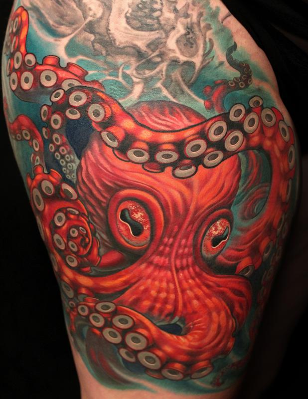 Discover 73 octopus watercolor tattoo latest  thtantai2