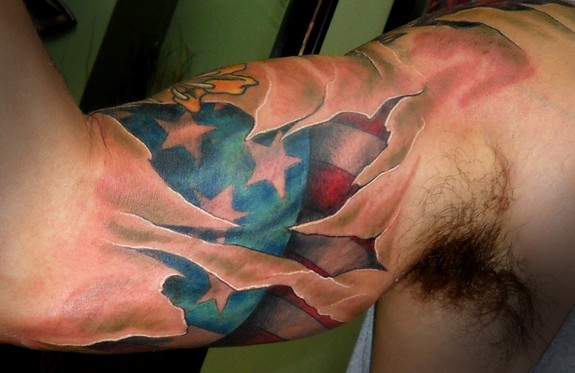 Tattoos - Ripped Flag - 50759