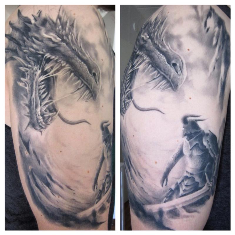 Healed Dragon Warrior By Ravi Lassi TattooNOW