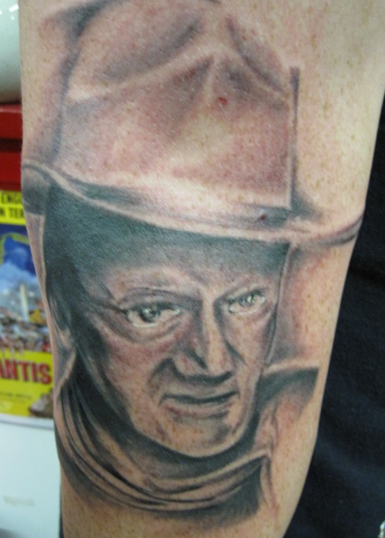John Wayne Portrait by Dave Myers TattooNOW