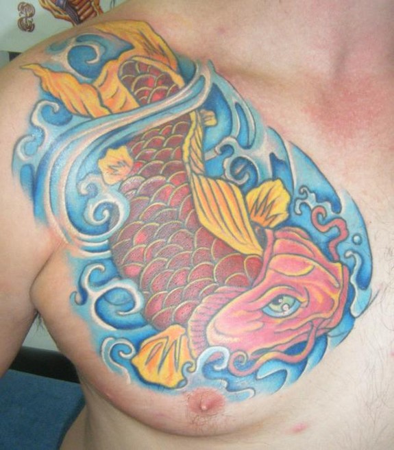 60 Cute Fish Tattoos On Chest  Tattoo Designs  TattoosBagcom