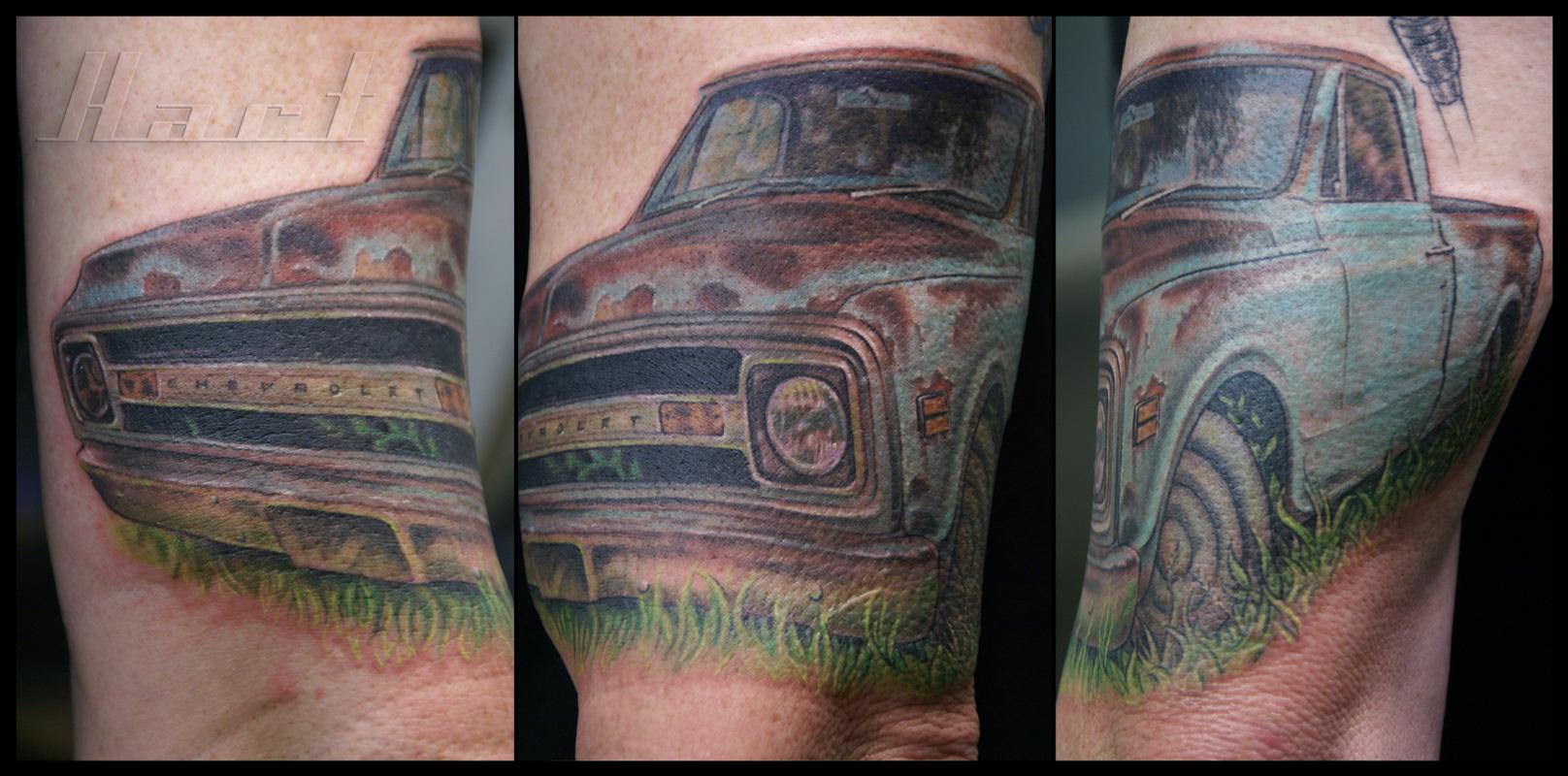 Truck tattoo  Truck tattoo Trucker tattoo Tattoos