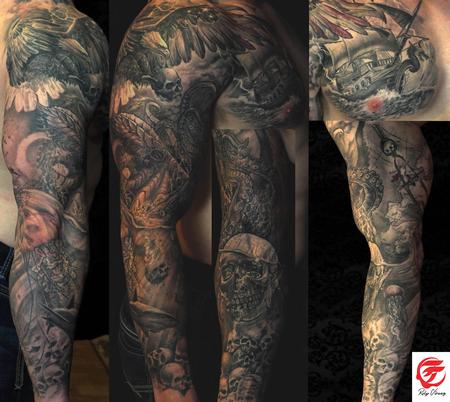 Tattoos - Tattoo sleeve american theme - 130807