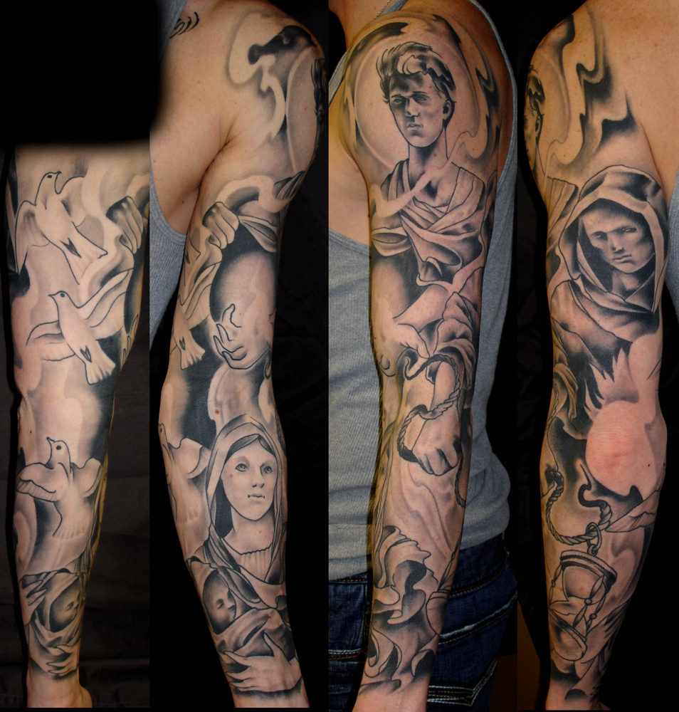 angels and protectors by Joshua Bowers: TattooNOW