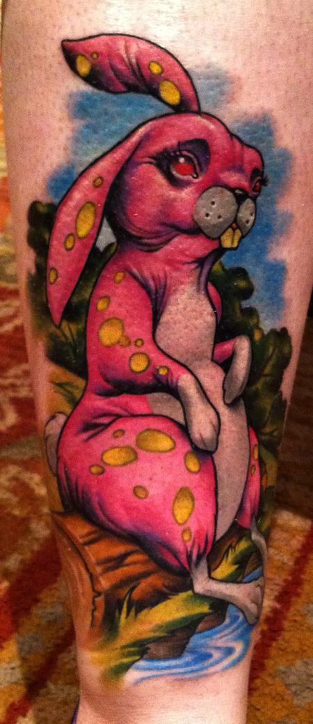 Bunny Rabbit tattoo by Scotty Munster: TattooNOW Bunny Rabbit tattoo by Scotty Munster: TattooNOW