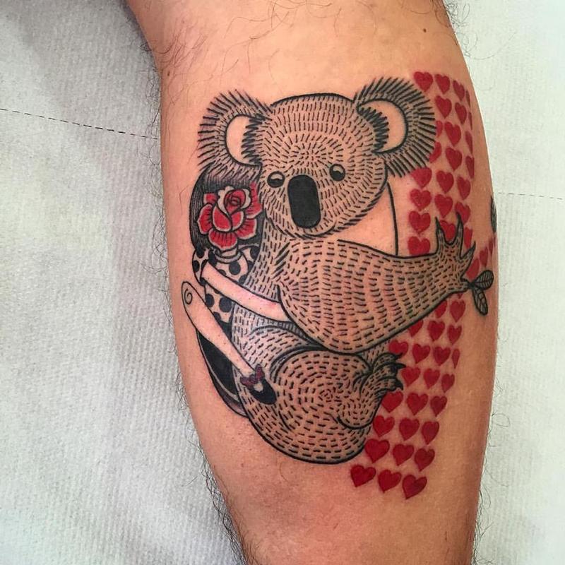 تويتر  Novytattoo Handmade على تويتر koala koalalove girltattoo  handmadetattoostudio flower Carpi tattoo  koalatattoo  httpstcoCYUZA7Z945
