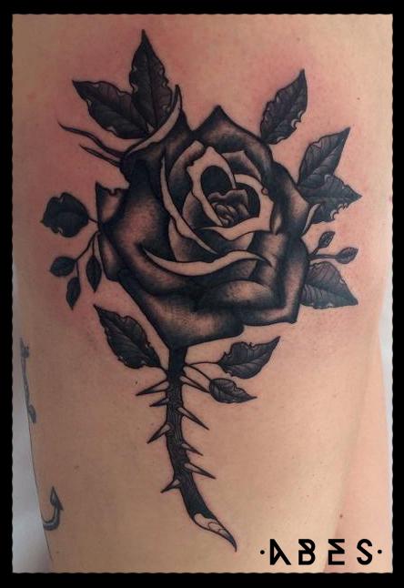 black rose by Abes RIP: TattooNOW