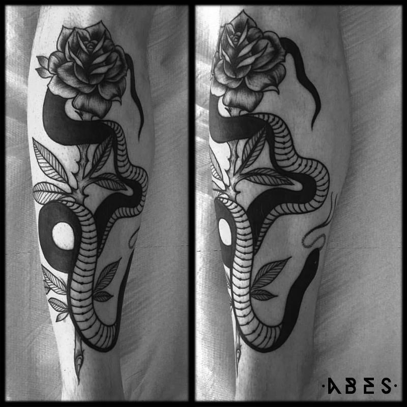 snake black by Abes RIP: TattooNOW snake black by Abes RIP: TattooNOW