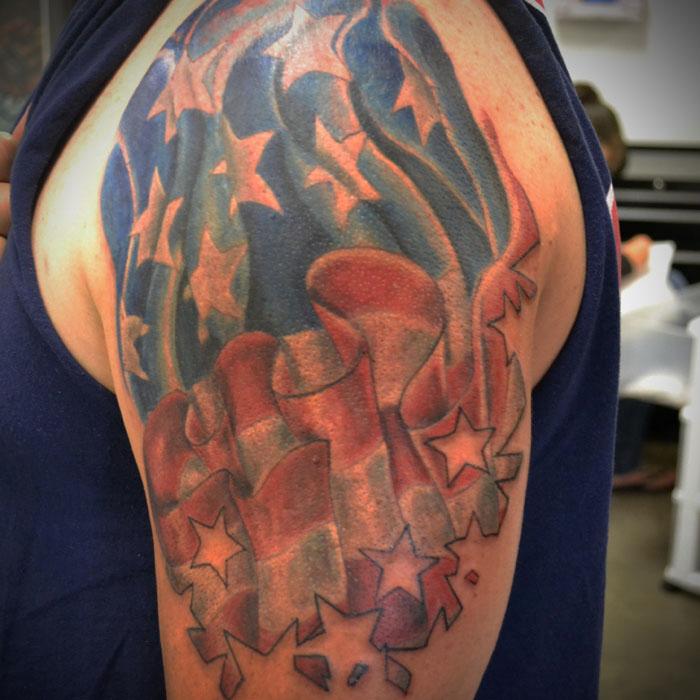 50 American Flag Tattoo Designs To Show Your Patriotic Spirit  Tats n  Rings