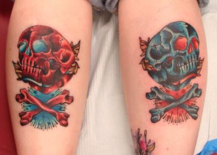 Matching Skull Tattoos on Arms  Best Tattoo Ideas Gallery