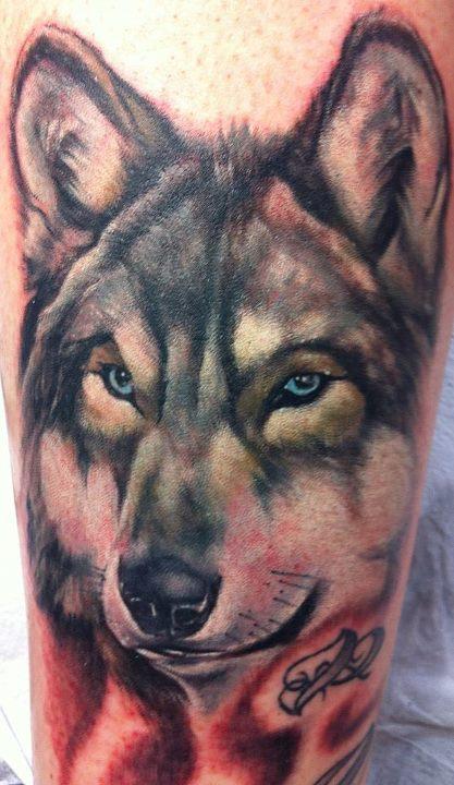 Realistic Wolf Tattoo by Matthew Lukesh: TattooNOW