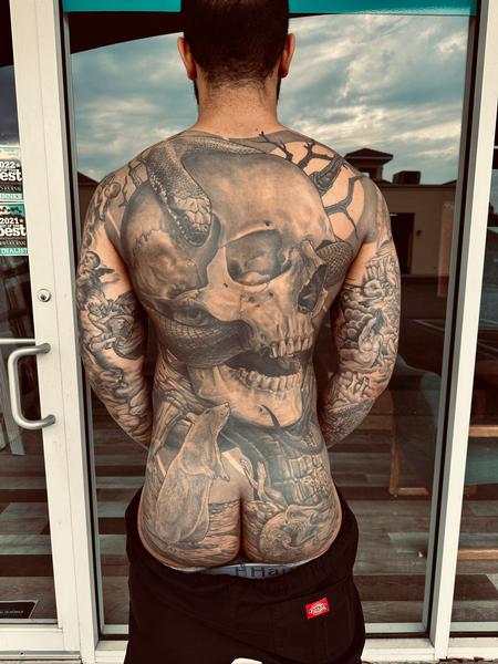 Tattoos - Skull Back - 145264