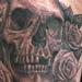 Tattoos - skull and roses - 58616