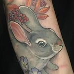 Tattoos - Bunny and Flowers - 122765