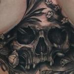 Tattoos - Underboob Skull Tattoo - 122764