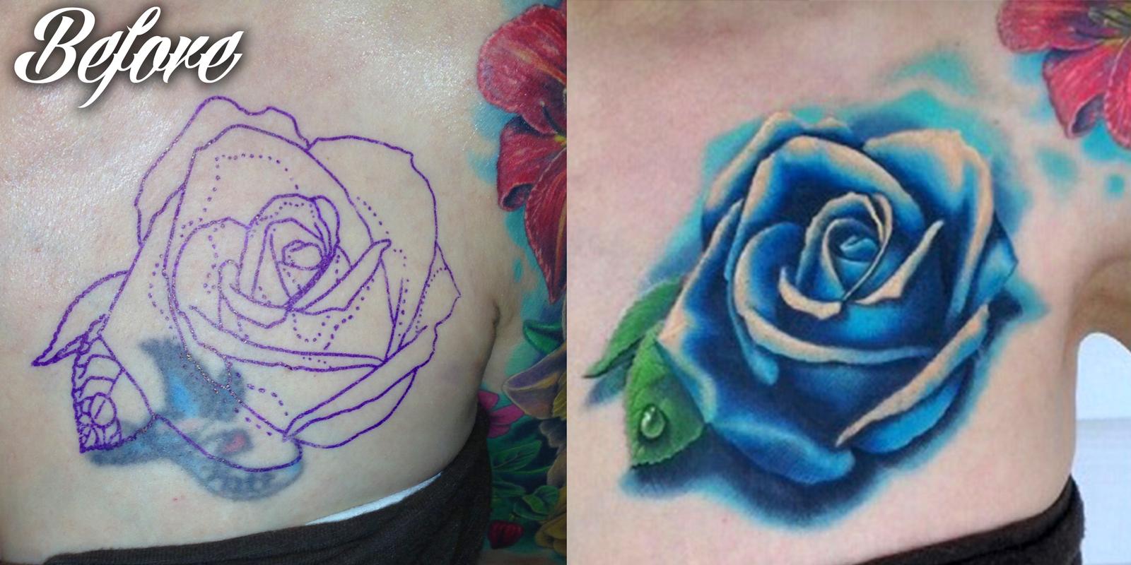 57 Amazing Cover Up Shoulder Tattoos