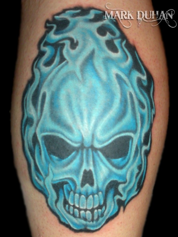 FLAME SKULL TATTOO by Mark Duhan: TattooNOW FLAME SKULL TATTOO by Mark Duhan: TattooNOW