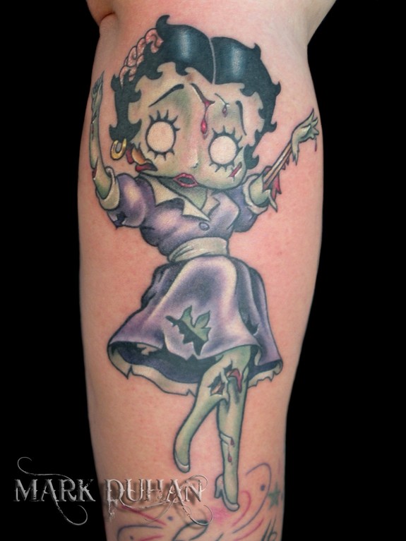 ZOMBIE BETTY BOOP by Mark Duhan: TattooNOW