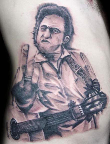 Johnny Cash by Hector Cedillo: TattooNOW Johnny Cash by Hector Cedillo: TattooNOW