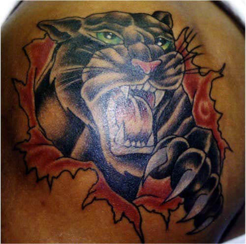 Panther Skin Rip by Kody Golden: TattooNOW