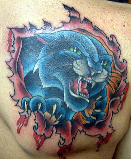 Panther Skin Rip by Jason Setchel: TattooNOW Panther Skin Rip by Jason Setchel: TattooNOW