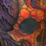Tattoos - colorful skull reaper cover up tattoo - 128951