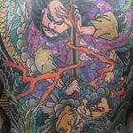 Tattoos - Japanese ninja sorcerer with dragon backpiece tattoo - 128949