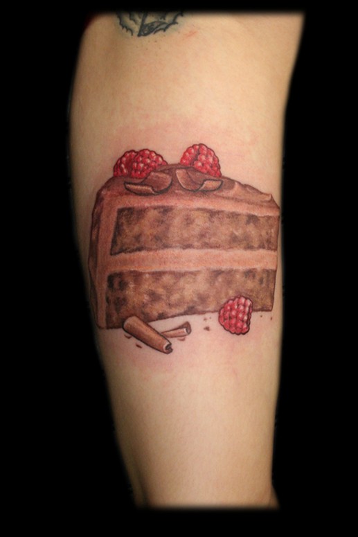Chocolate cake by Annie Mess: TattooNOW Chocolate cake by Annie Mess: TattooNOW