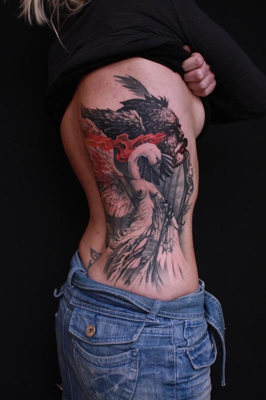 Tattoo of Maori style swan Maori series  AIR tattoo  custom tattoo  designs on TattooTribescom