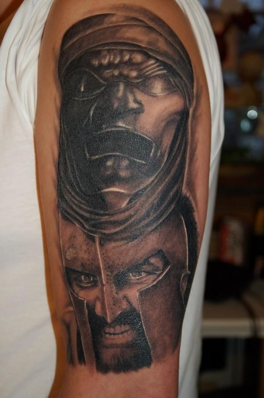 Spartans - 300 movie tattoo by Harry Starfish: TattooNOW