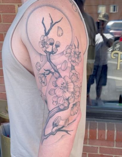 Steven Jessee - Cherry Blossoms Tattoo 
