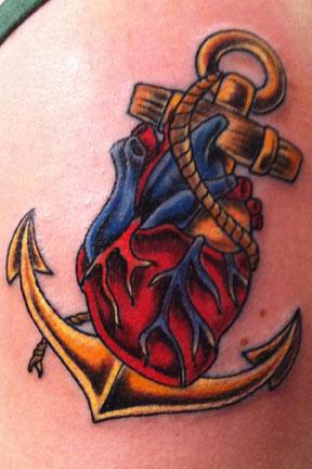 57 Cute Anchor Heart Tattoos