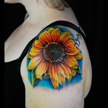 Tattoos - sunflower  - 115499