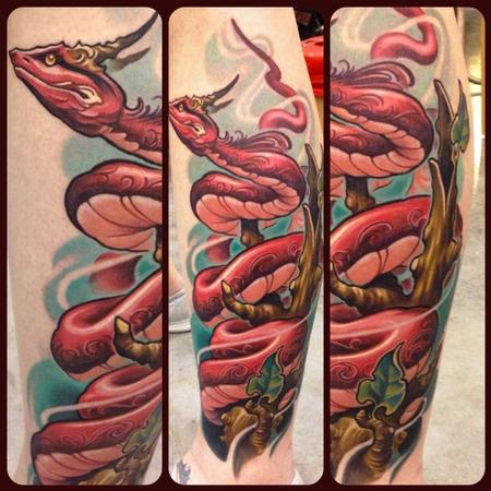 Tattoos - Color Snake Tattoo - 139546