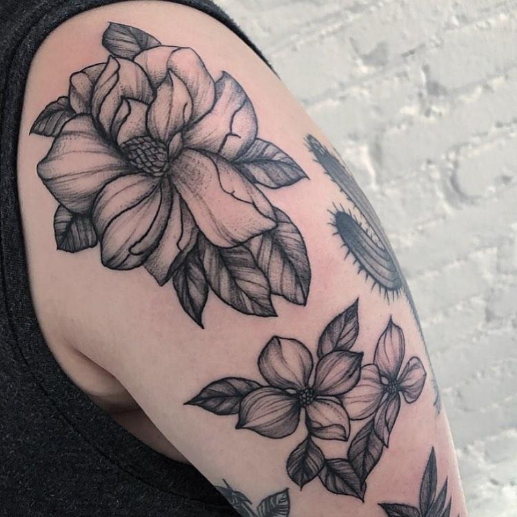 Dogwood flowers and blackberry fruitflowers    yulrighttattoo  Booking  yulrighttattoogmailcom   yulrighttattoo yvrtattoo    Instagram