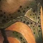 Tattoos - Damon Conklin Green and Gold Beetle - 131205