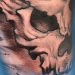 Tattoos - Damon Conklin Skull Bio Organic sleeve - 131207