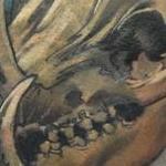 Tattoos - Damon Conklin Crowned Boar Skull - 131213