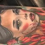 Tattoos - Damon Conklin Floral Geisha - 131225