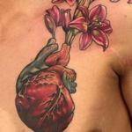Tattoos - Damon Conklin Heart Lilly Vase - 131228