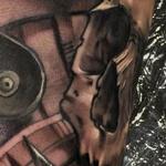 Tattoos - Damon Conklin Time Skull - 131242