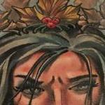 Tattoos - Damon Conklin Woman with Holly crown - 131246