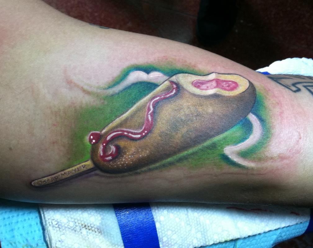 Hot dog Tattoo made by  Body Images Tattoo Clinic  Facebook
