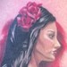 Tattoos - Color realistic pinup, with microphone - 52098