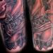 Tattoos - Black and gray custom Goth Girl Pinup - 53280