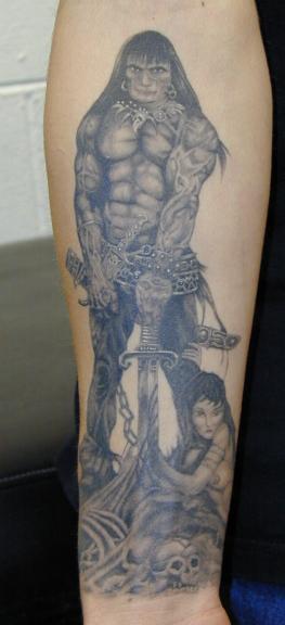 Pin on Barbarian Tattoo Drawings