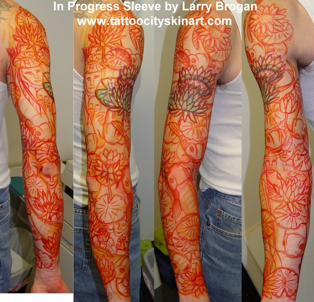 Larry Brogan - Koi Pond Sleeve