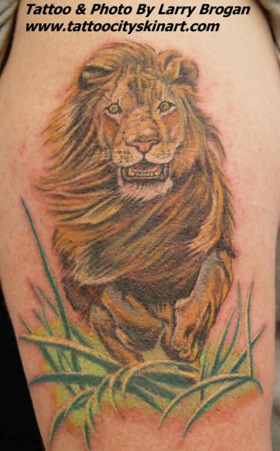 King of the jungle by Larry Brogan: TattooNOW
